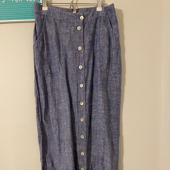 3for$20 button you maxi skirt chambray - Picture 2 of 5